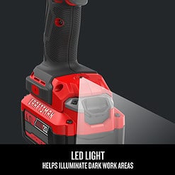 Craftsman V20 1/2 in. Cordless Brushed Impact Wrench Kit (Battery & Charger)