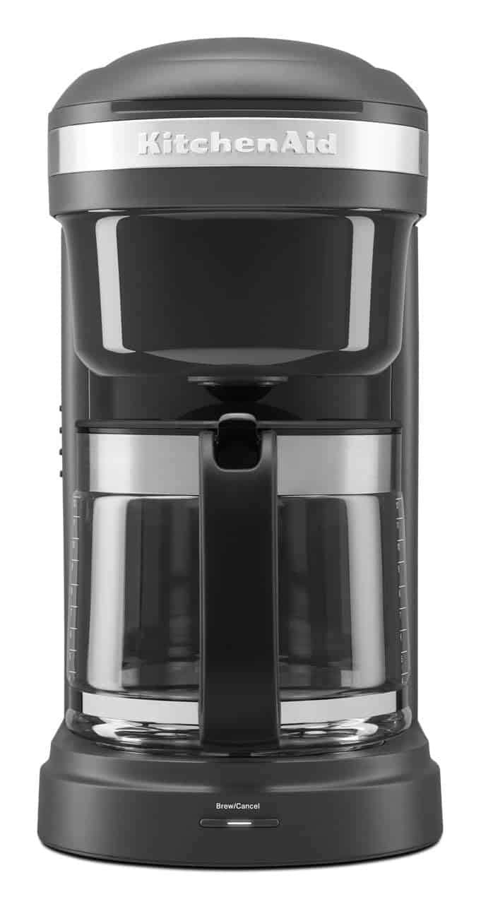 KitchenAid KCM1208DG Drip Spiral Showerhead Coffee Maker, 12 Cup, Matte Grey
