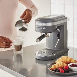 KitchenAid KES6403DG Semi-Automatic Espresso Machine, Matte Charcoal Grey, 1.4 Liters