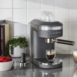 KitchenAid KES6403DG Semi-Automatic Espresso Machine, Matte Charcoal Grey, 1.4 Liters
