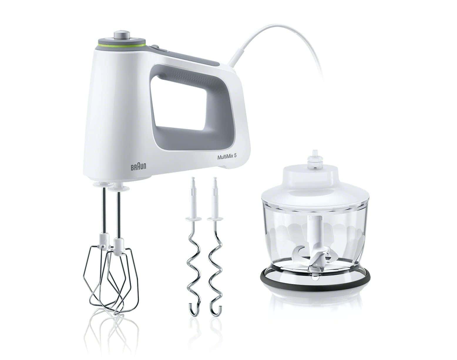 Braun Electric Hand Mixer, 9-Speed, Lightweight with Soft Anti-Slip Handle, White