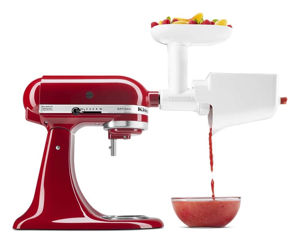 KitchenAid KSMFVSP Fruit and Vegetable Attachment Strainer, Plastic, White