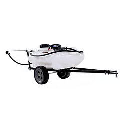 Brinly ST-152BH-A Self-Storing Tow Behind Lawn and Garden Sprayer with Collapsible Boom, 15-Gallon