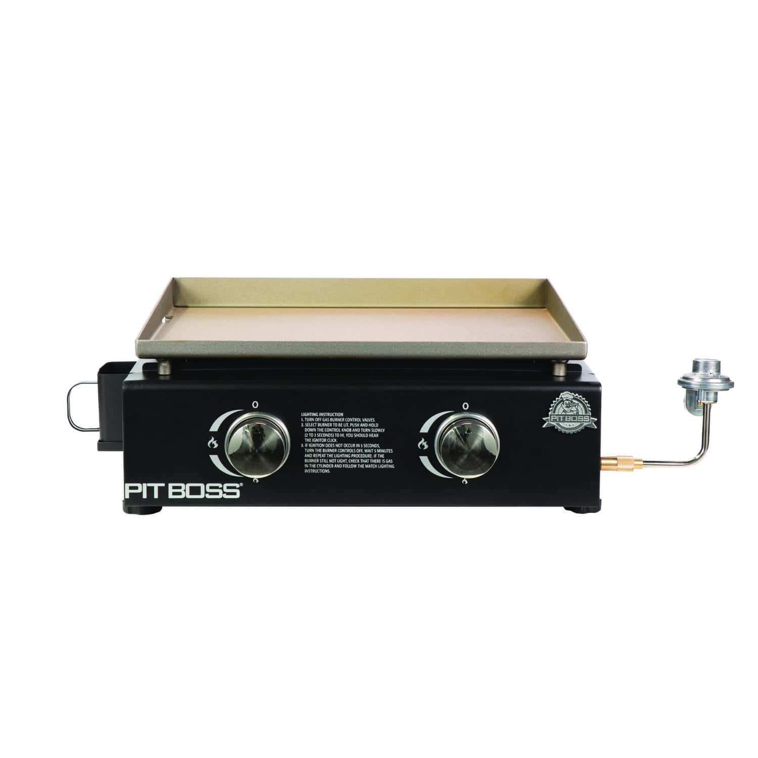 Pit Boss PB336GS 2 Burner Liquid Propane Tabletop Outdoor Griddle Black