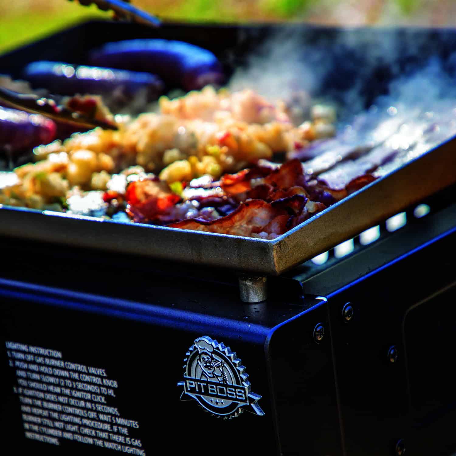 Pit Boss PB200GS 1 Burner Liquid Propane Tabletop Outdoor Griddle Black