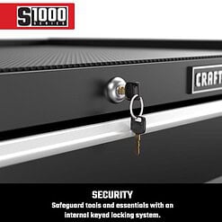 Craftsman S1000 27 in. 4 drawer Steel Rolling Tool Cabinet 32.5 in. H X 18 in. D