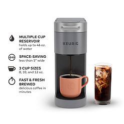 Keurig K-Slim + ICED Single Serve Coffee Maker, Brews 8 to 12oz. Cups, Gray