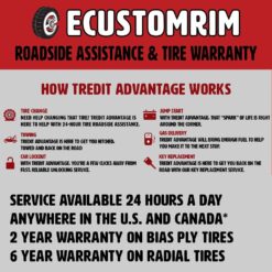 eCustomRim 2-Pack Trailer Tire On Rim 4.80-12 Load C 5 Lug White Spoke Wheel 30660