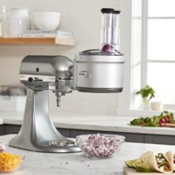 KitchenAid KSM2FPA Food Processor Attachment, Dicing Kit, Silver