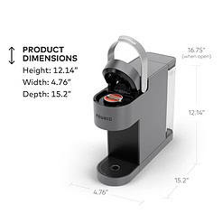 Keurig K-Slim + ICED Single Serve Coffee Maker, Brews 8 to 12oz. Cups, Gray