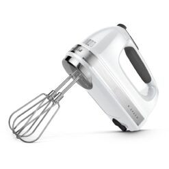 KitchenAid 9-Speed Digital Hand Mixer with Turbo Beater II Accessories and Pro Whisk - White