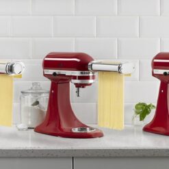 KitchenAid KSMPRA Stand Mixer Attachment Pasta Roller & Cutter, 3-Piece Set, Stainless Steel