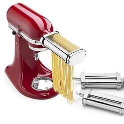 KitchenAid KSMPRA Stand Mixer Attachment Pasta Roller & Cutter, 3-Piece Set, Stainless Steel