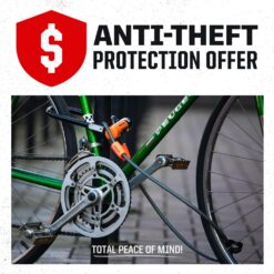 Kryptonite New York Fahgettaboutit Mini Bike U-Lock, Heavy Duty Anti-Theft Bicycle U Lock, Black
