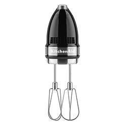 KitchenAid 9-Speed Digital Hand Mixer with Turbo Beater II Accessories and Pro Whisk - Onyx Black