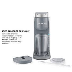 Keurig K-Iced Single Serve Coffee Maker - Brews Hot and Cold - Gray