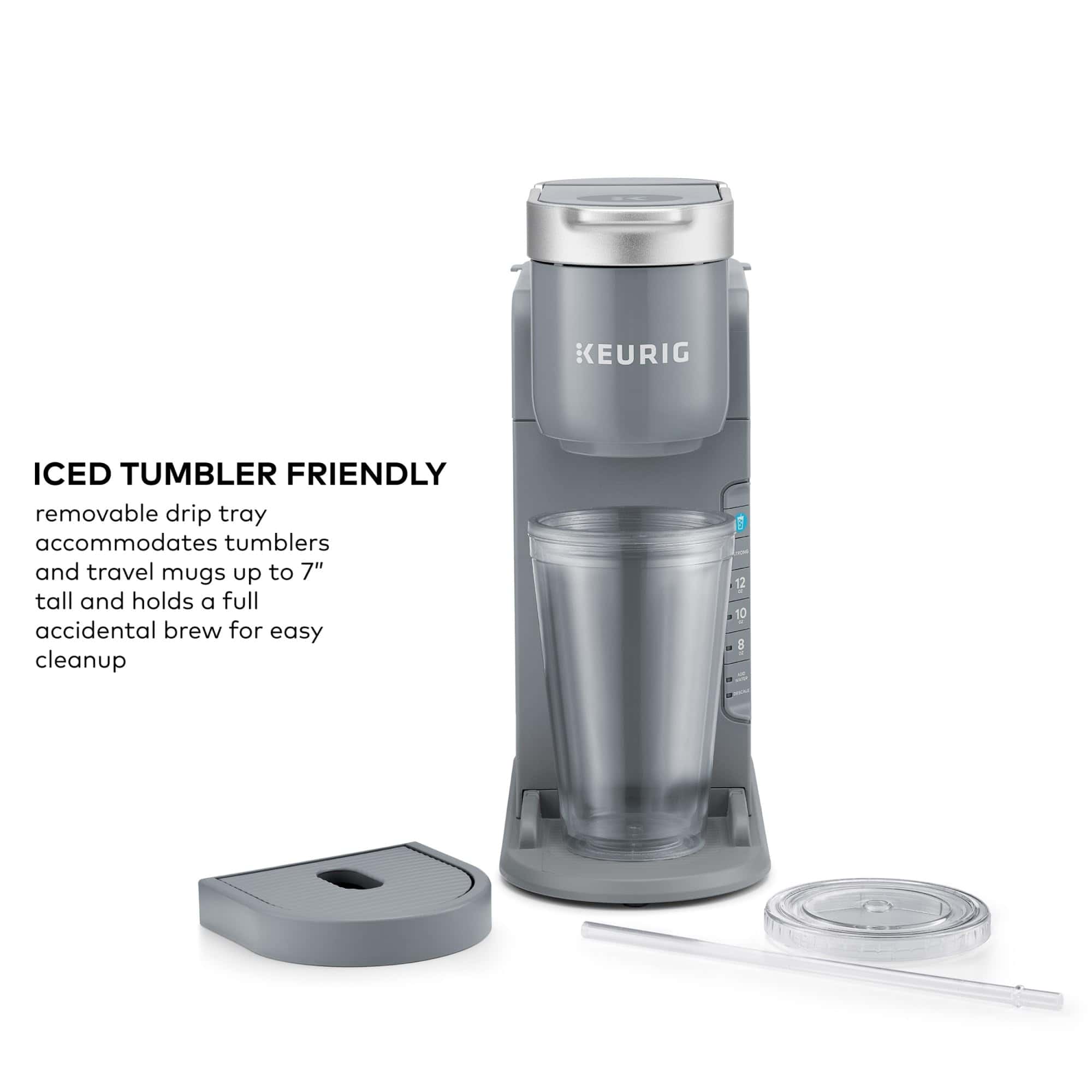 Keurig K-Iced Single Serve Coffee Maker - Brews Hot and Cold - Gray