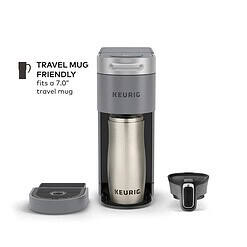 Keurig K-Slim + ICED Single Serve Coffee Maker, Brews 8 to 12oz. Cups, Gray