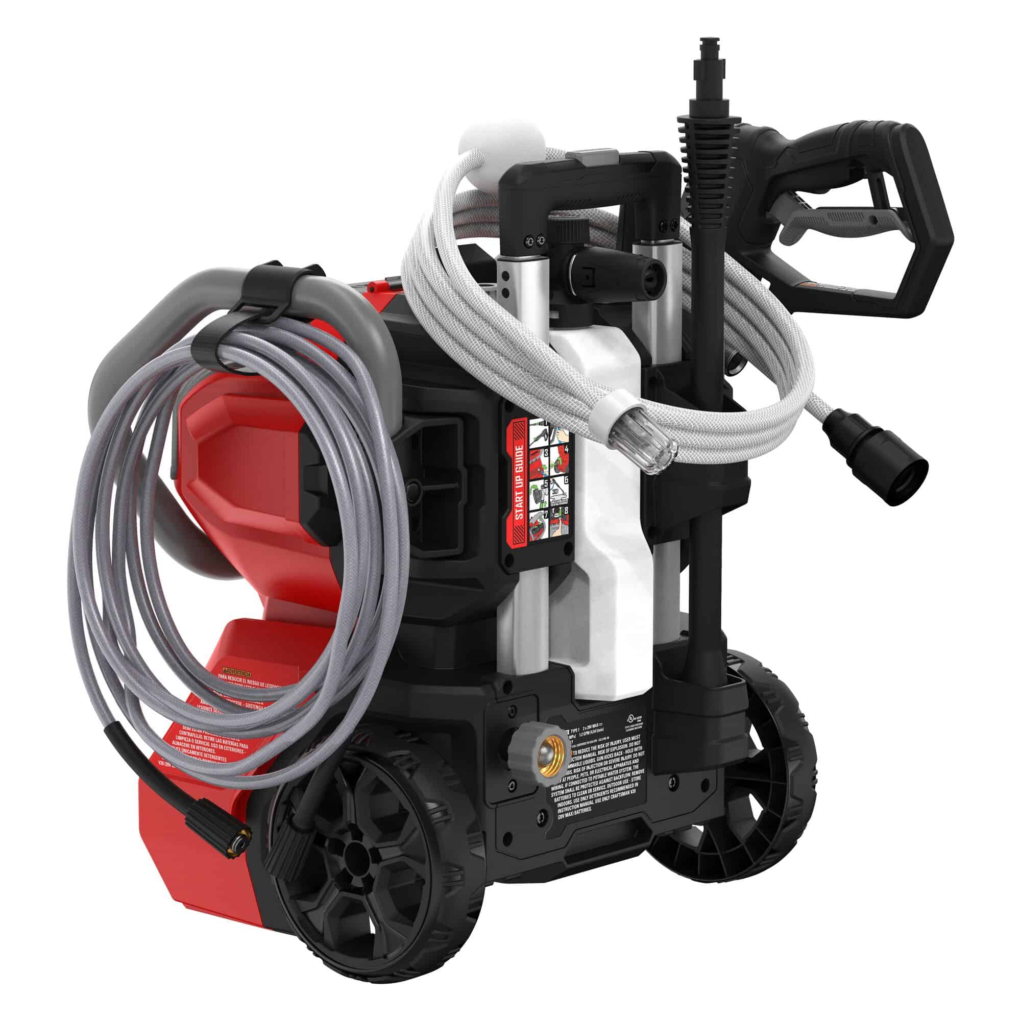 CRAFTSMAN CMCPW1500N2 V20 Brushless RP 1500 PSI 1.2-GPMs Cold Water Battery Pressure Washer with 3 Spray Tips 9 Ah (Battery and Charger Included)