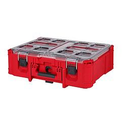 Milwaukee Packout 19.7 in. Deep Storage Organizer 2100 cu in Black/Red
