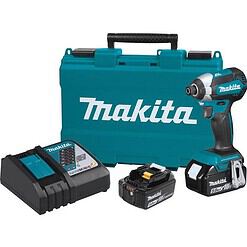 Makita 18V LXT 1/4 in. Cordless Brushless Impact Driver Kit (Battery & Charger)