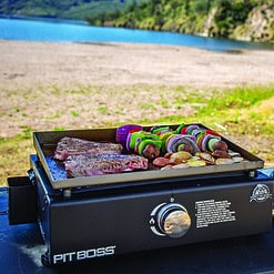 Pit Boss PB200GS 1 Burner Liquid Propane Tabletop Outdoor Griddle Black