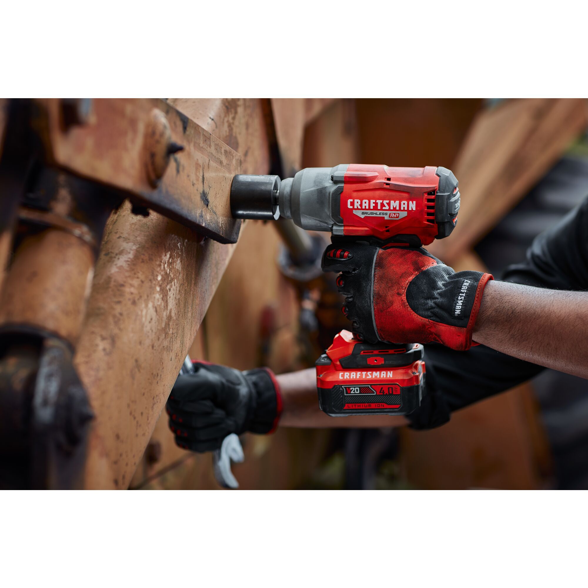 Craftsman V20 1/2 in. Cordless Brushless Impact Wrench w/Hog Ring Kit (Battery & Charger) - Image 13