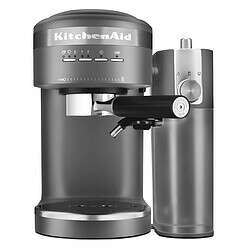 KitchenAid KES6404DG Semi-Automatic Espresso Machine and Automatic Milk Frother Attachment, Charcoal Grey