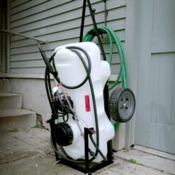 Brinly ST-152BH-A Self-Storing Tow Behind Lawn and Garden Sprayer with Collapsible Boom, 15-Gallon