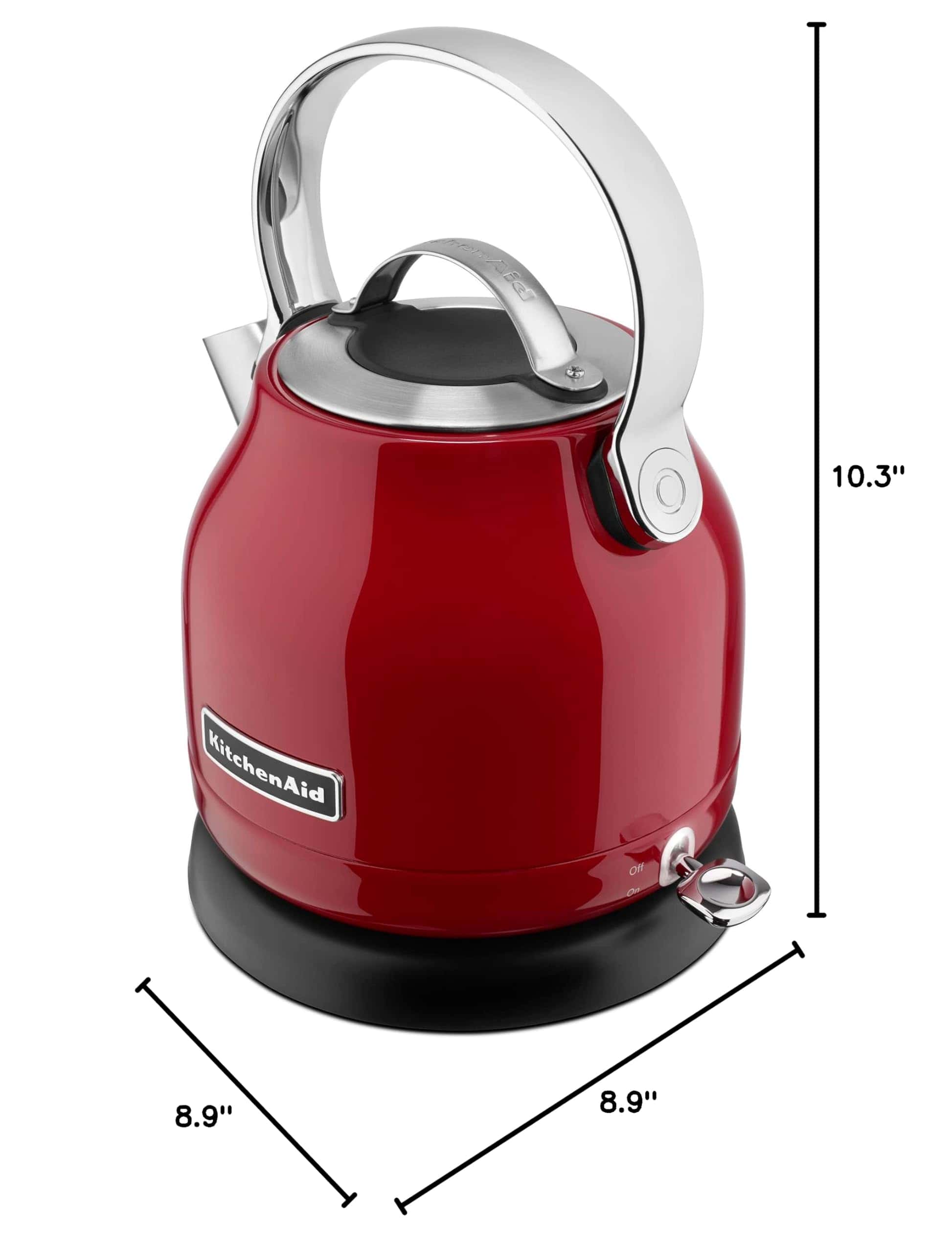 KitchenAid KEK1222ER 1.25-Liter Electric Kettle - Empire Red, Small