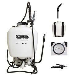 Chapin 60114 Made in USA 4-Gallon Backpack Sprayer with 3-Stage Filtration System Pump Pressured Sprayer