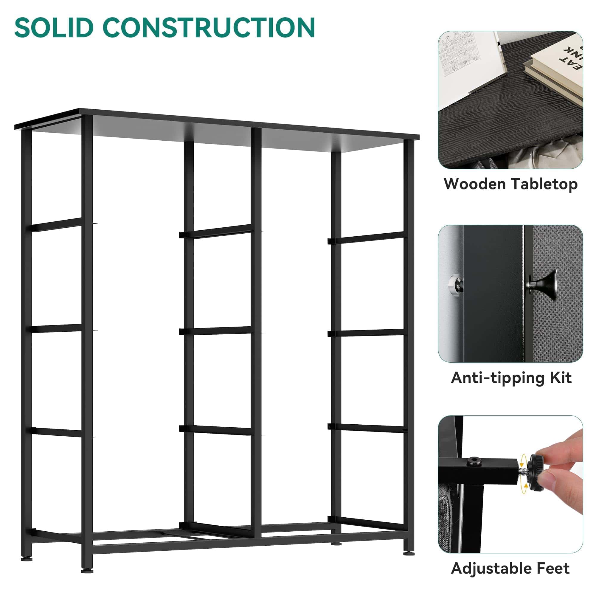 YITAHOME Dresser for Bedroom, Fabric Dresser with 8 Drawers, Tall Dresser, Chest of Drawers for Closet