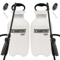 Chapin International 2-Gallon SureSpray Lawn and Garden Poly Tank Sprayer with Anti-Clog Filter for Fertilizers, Translucent White