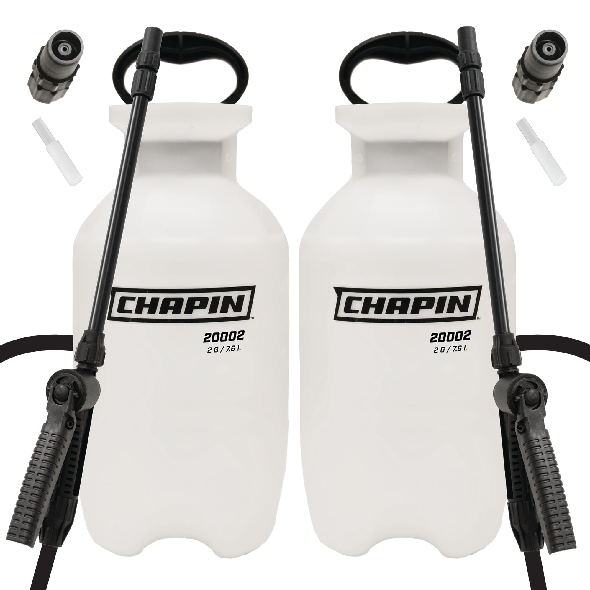 Chapin International 2-Gallon SureSpray Lawn and Garden Poly Tank Sprayer with Anti-Clog Filter for Fertilizers, Translucent White