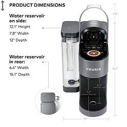 Keurig K-Supreme Single Serve K-Cup Pod Coffee Maker, MultiStream Technology, Gray