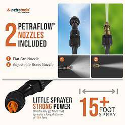 PetraTools 2 Gallon Battery Powered Sprayer - HD2000-S Electric Sprayers in Lawn and Garden