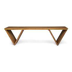 Christopher Knight Home Esme Outdoor Acacia Wood Bench, Teak Finish