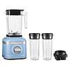 KitchenAid KSB1332YVB K150 3 Speed Ice Crushing Blender with 2 Personal Blender Jars - Blue Velvet, 48 oz