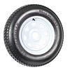 eCustomRim Trailer Tire On Rim ST205/75D15 F78-15 205/75-15 LRC 5 Lug Wheel White Spoke
