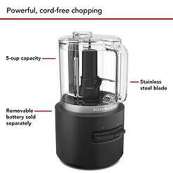 KitchenAid Go KFCR500 Cordless Food Chopper - battery sold separately