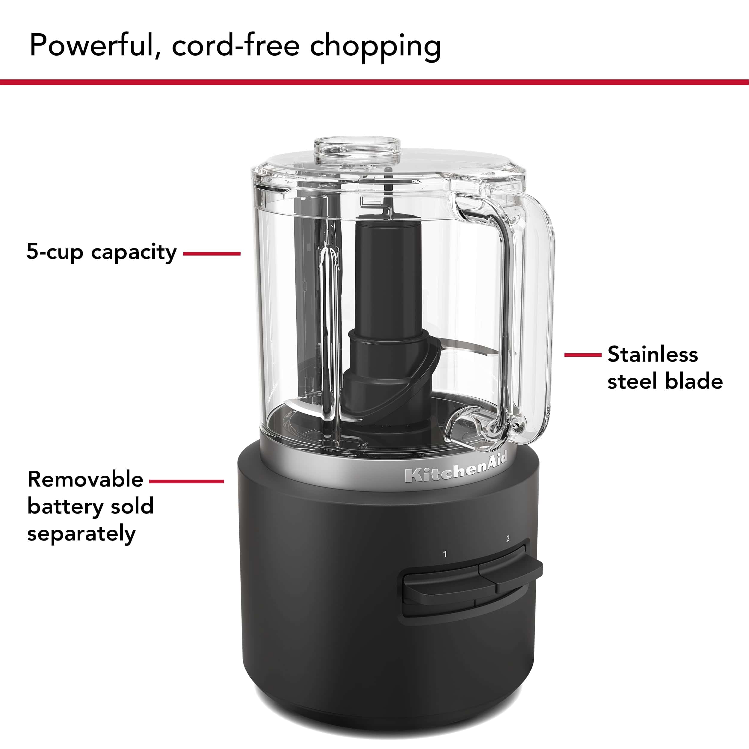 KitchenAid Go KFCR500 Cordless Food Chopper - battery sold separately