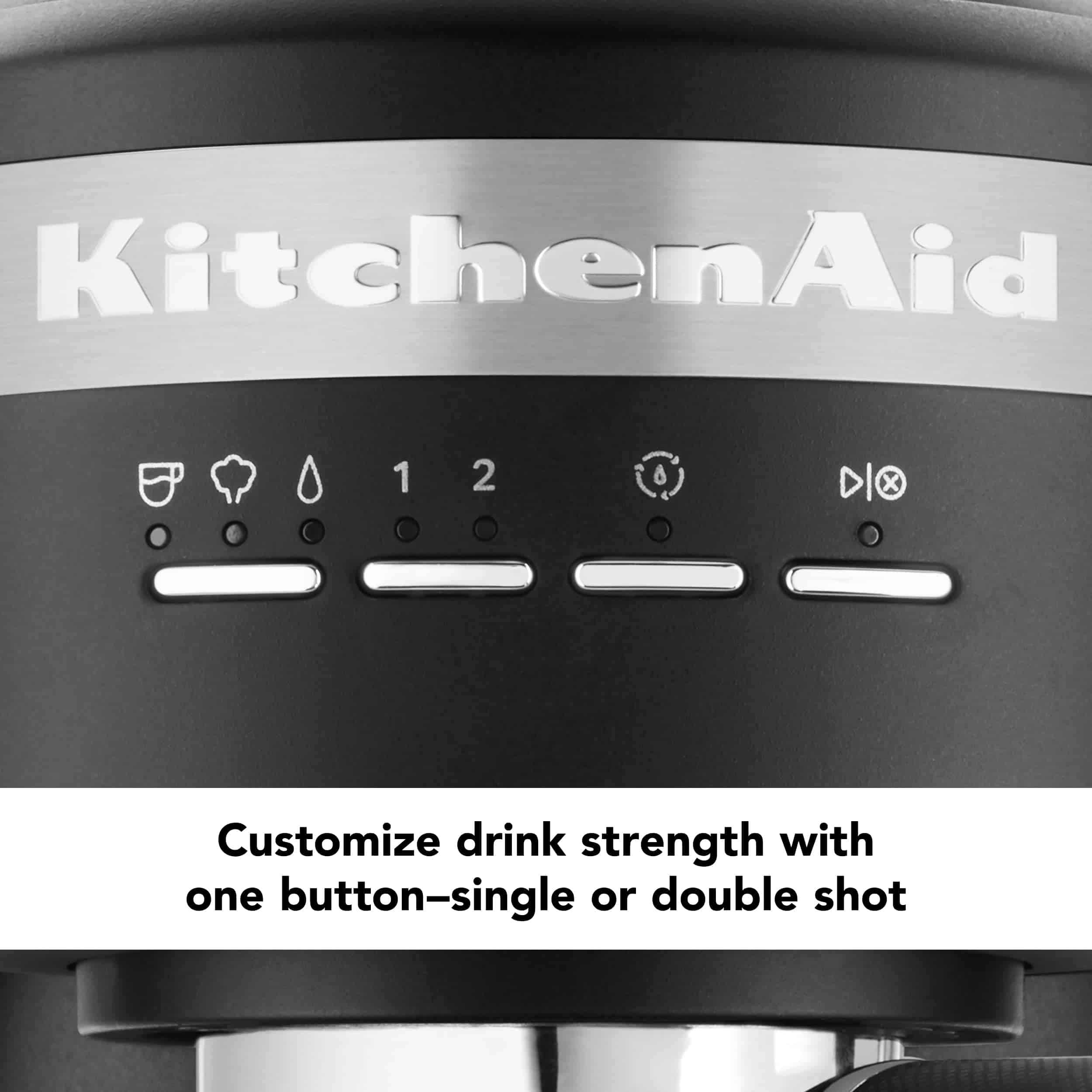 KitchenAid KES6403BM Semi-Automatic Espresso Machine, Black Matte, 1.4 Liters