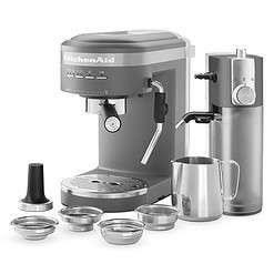 KitchenAid KES6404DG Semi-Automatic Espresso Machine and Automatic Milk Frother Attachment, Charcoal Grey