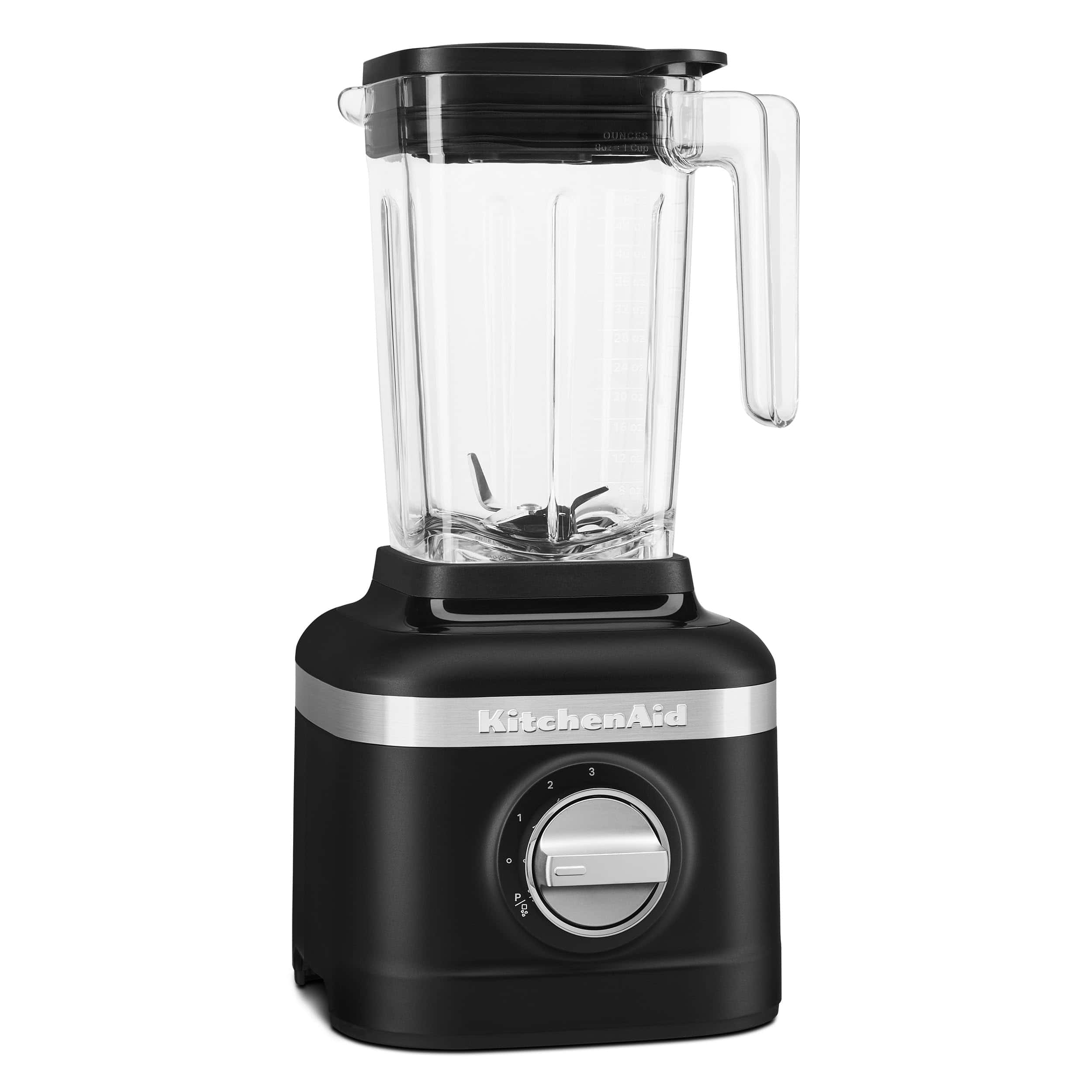 KitchenAid K150 3 Speed Ice Crushing Blender with 2 Personal Blender Jars - KSB1332Y, Black Matte, 48 oz