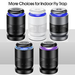 BUGBOW Fly Trap Indoor, Bug Light Trap Indoor, Remote Control Fruit Fly Trap Black & Dark Blue