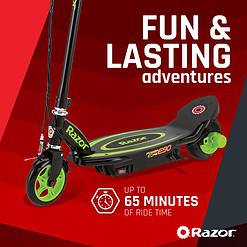 Razor Power Core E90 Electric Scooter with hub Motor, Push-Button Throttle, for Kids 8+