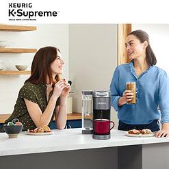 Keurig K-Supreme Single Serve K-Cup Pod Coffee Maker, MultiStream Technology, Gray