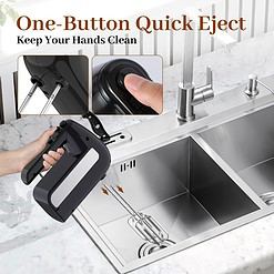 CHIDOLL 5-Speed Electric Hand Mixer, 800W Handheld Mixer with Turbo for Baking & Cooking, Kitchen Food Mixer - Black