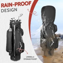 UNIHIMAL 14-Way Golf Cart Bag Pro with Full Length Divider Top, Golf Bag for Men with Handles and Rain Cover