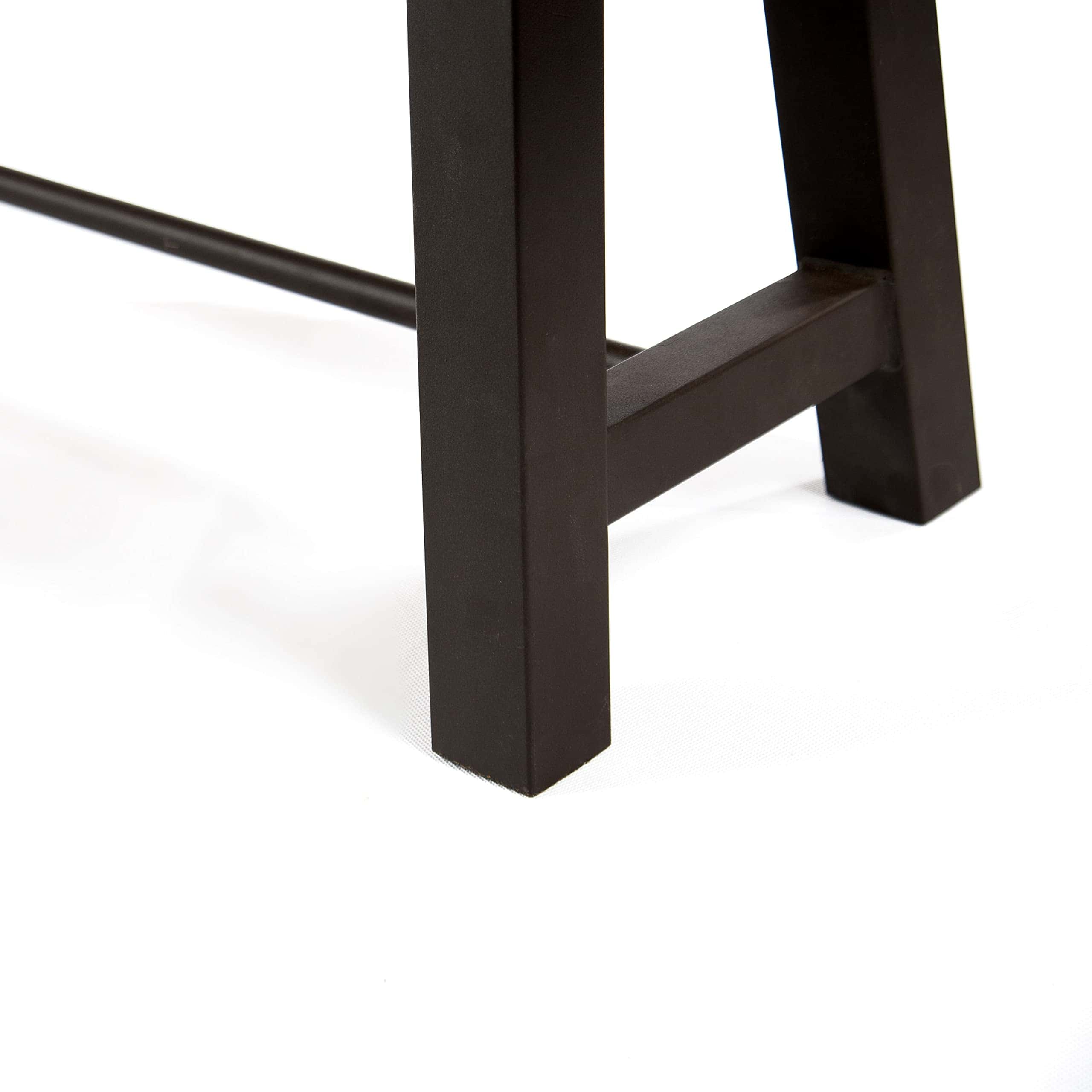 Christopher Knight Home Catriona Outdoor Acacia Wood Bench with Metal Accents, Teak Finish